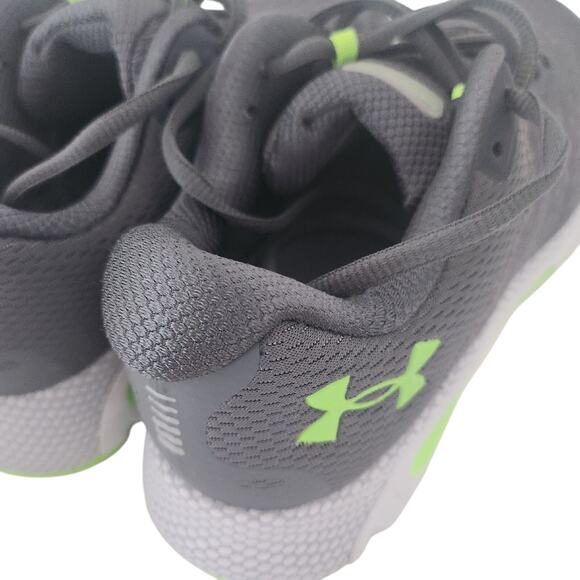 7 youth New Under Armour Grey tennis shoes - Picture 2 of 8
